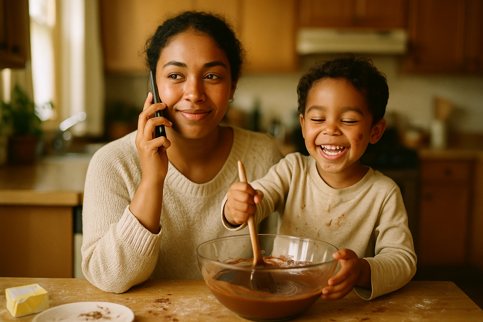 A candidate on the phone with the Hershey Candidate Care Line